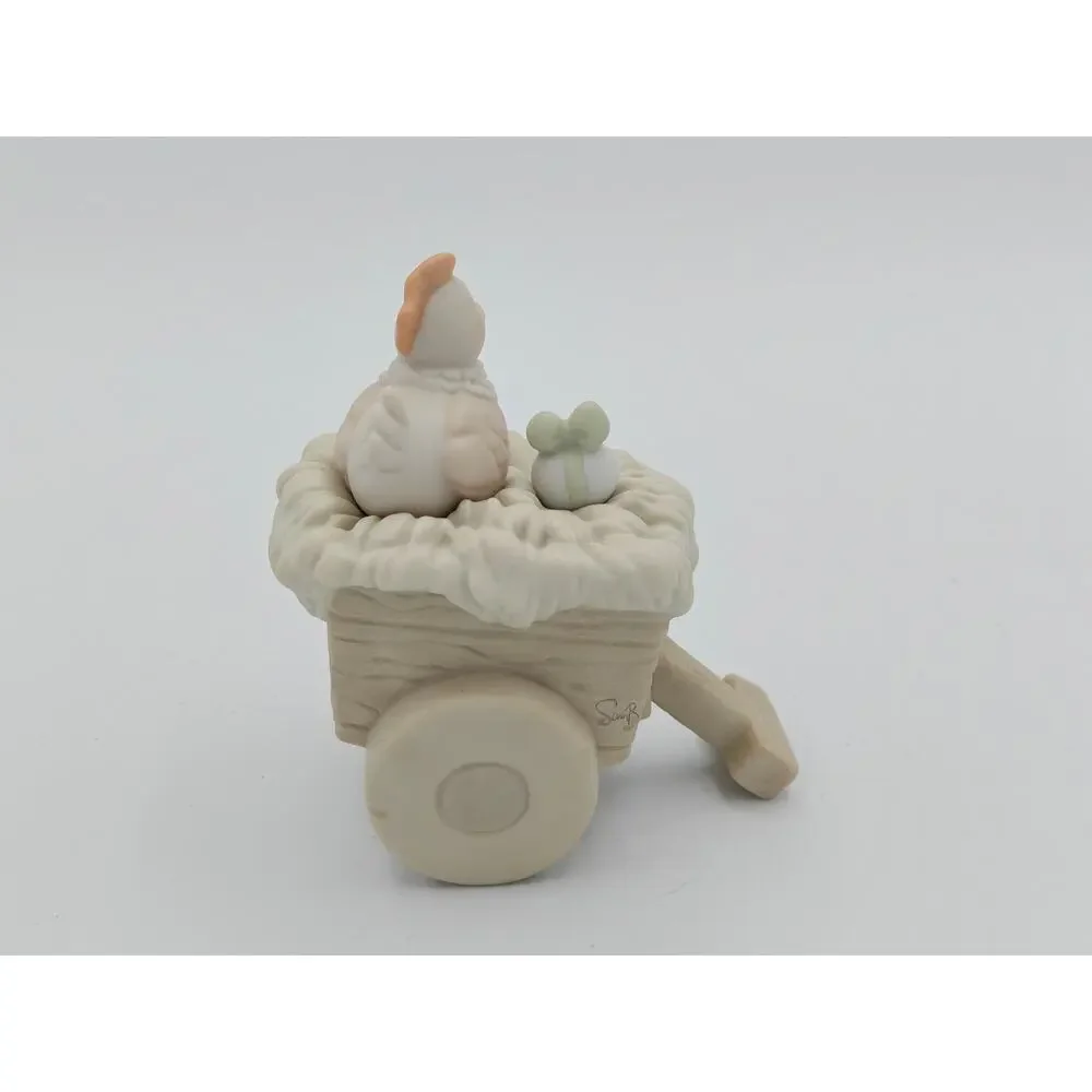 Precious Moments Nativity Cart 528072 Enesco 1994 Porcelain Figurine With Box